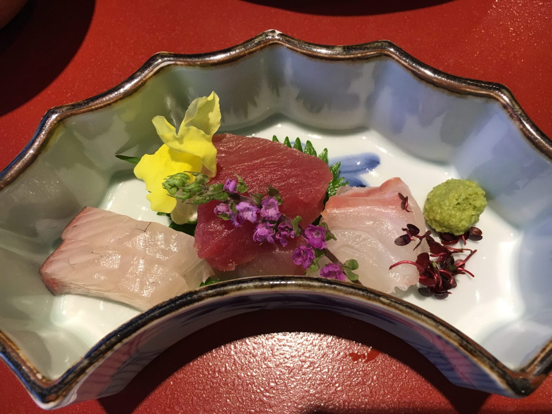芦ノ牧温泉　夕食　お造り