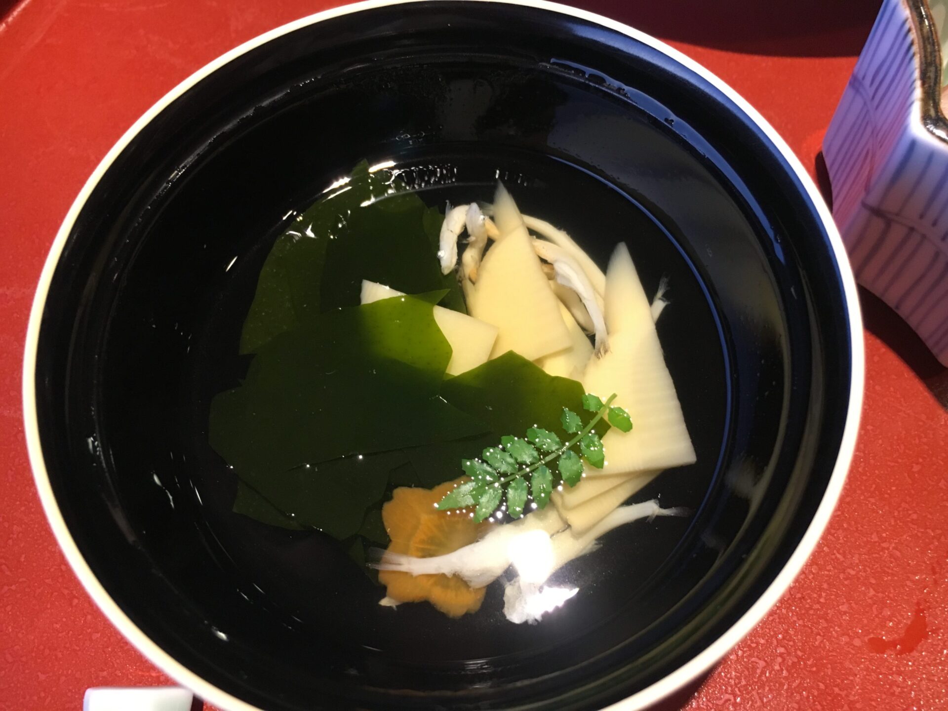 芦ノ牧温泉　夕食　お椀