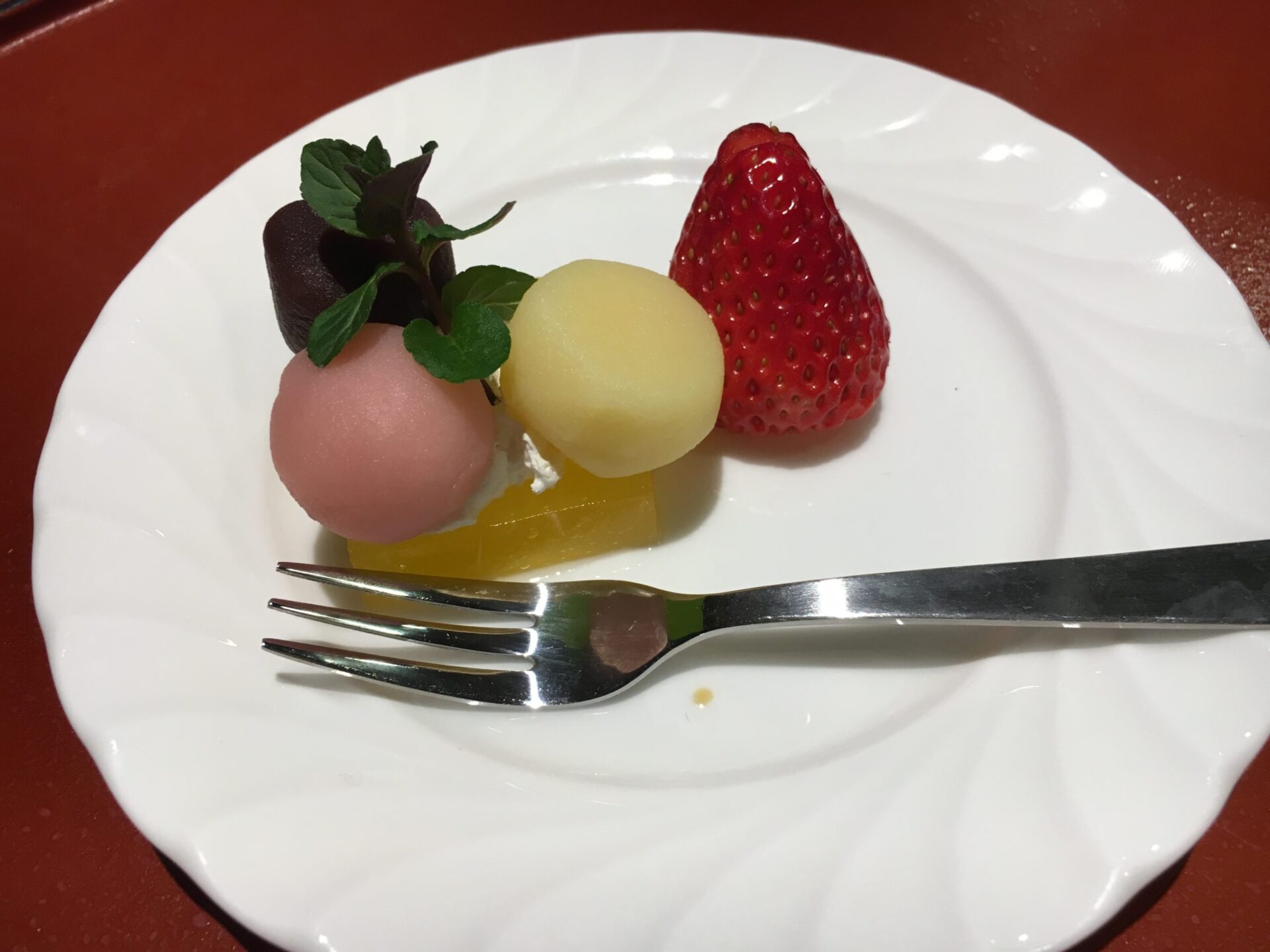 芦ノ牧温泉　夕食　デザート