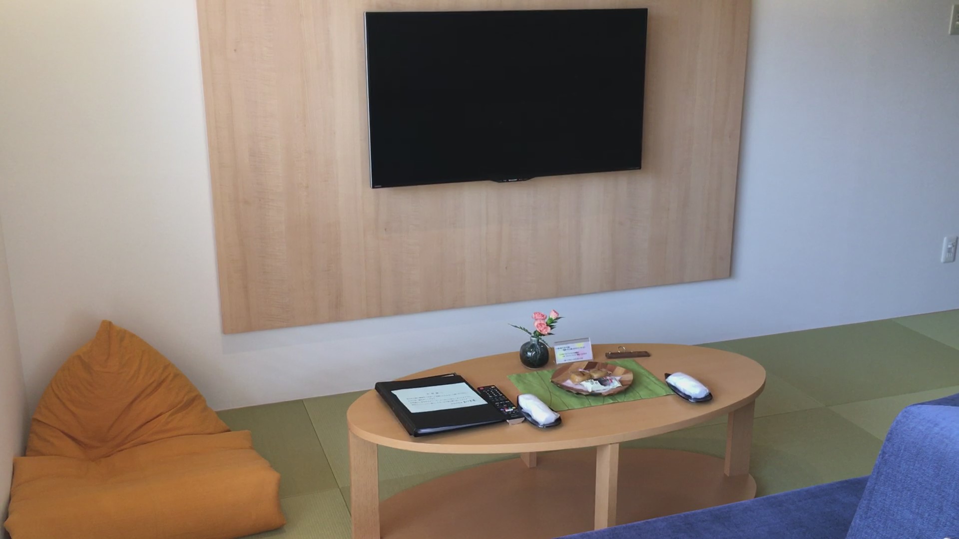 かみのやま温泉 果実の山 あづま屋 露天風呂付客室 Jr.スイート 壁掛けテレビ