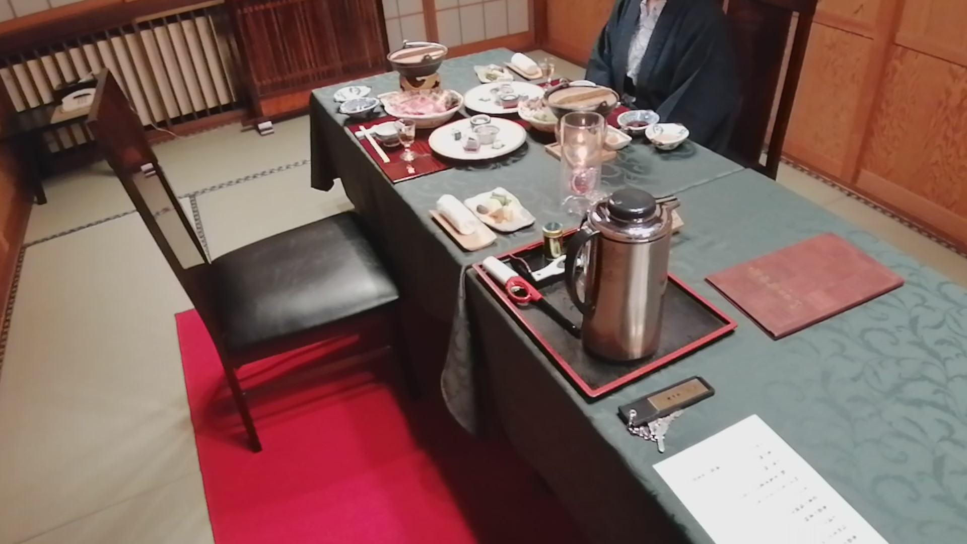 湯宿 せきや　夕食（個室のお食事処）（2020年2月 当時）