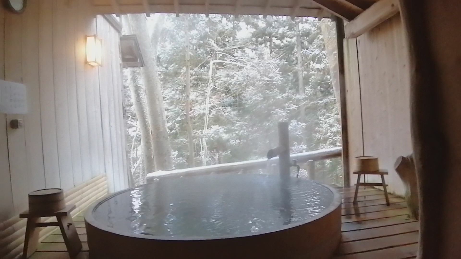 信州長野 上林温泉 湯宿 せきや　貸切露天　けやきの湯（2020年2月 当時）