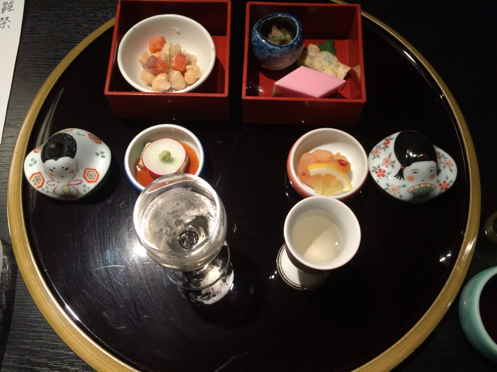 東伊豆町 片瀬温泉 片瀬館「ひいな」さん　特別室　夕食　先付、前菜