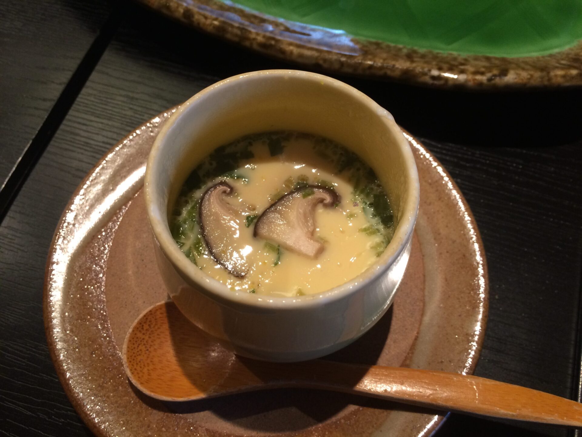 東伊豆町 片瀬温泉 片瀬館「ひいな」さん　特別室　朝食　茶碗蒸し