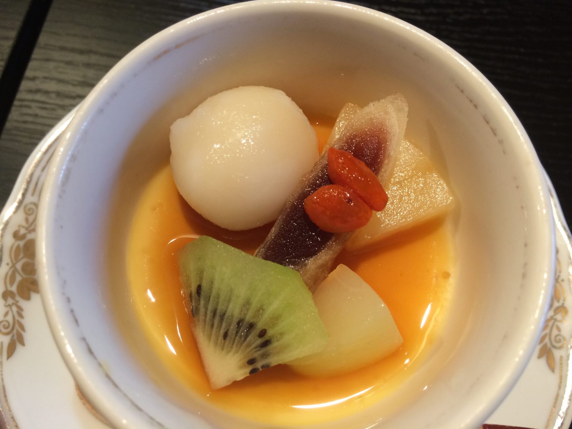 東伊豆町 片瀬温泉 片瀬館「ひいな」さん　特別室　朝食　デザート　自家製プリン 