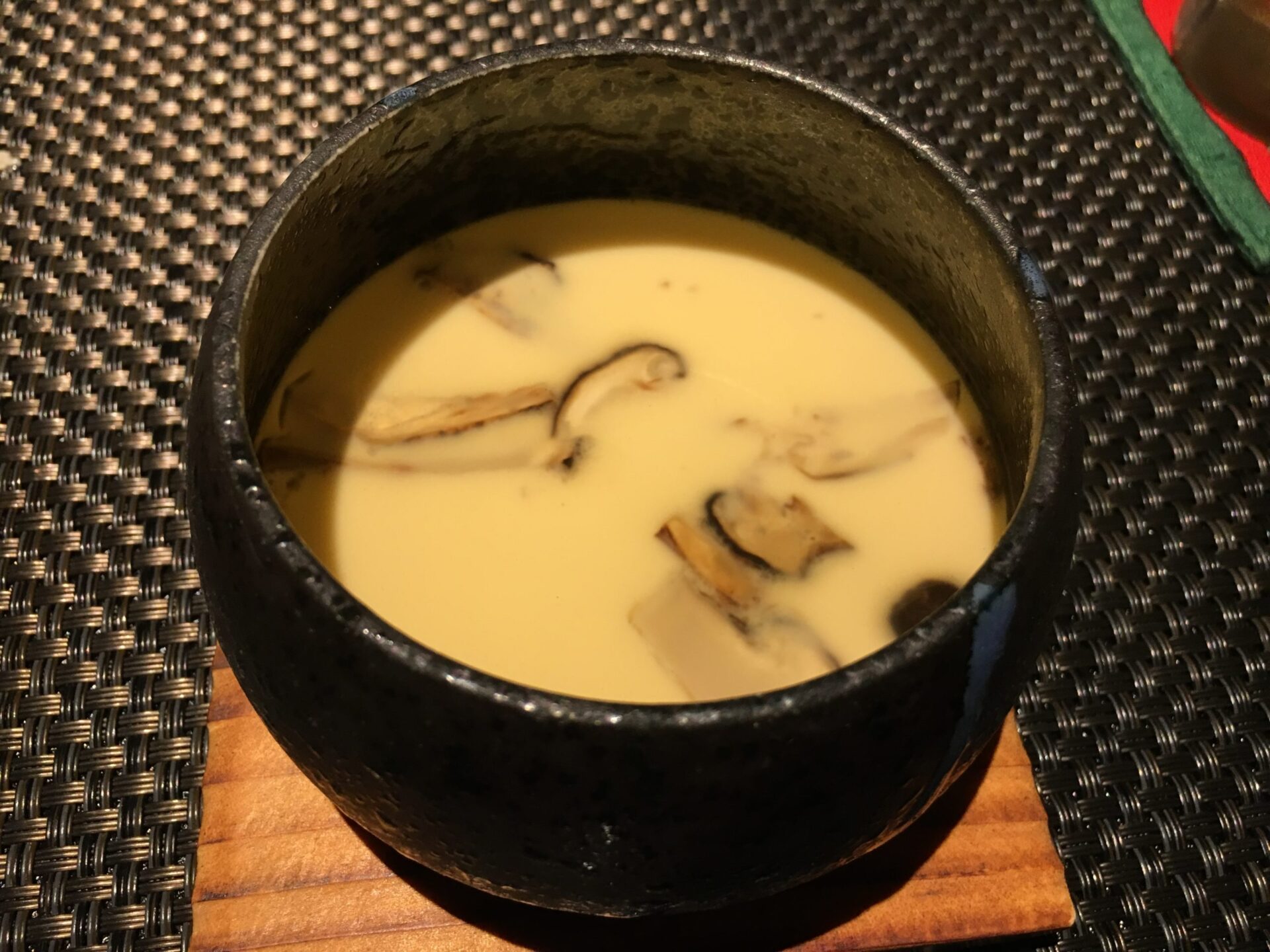 四季彩の宿 ふる里 夕食 松茸茶碗蒸し