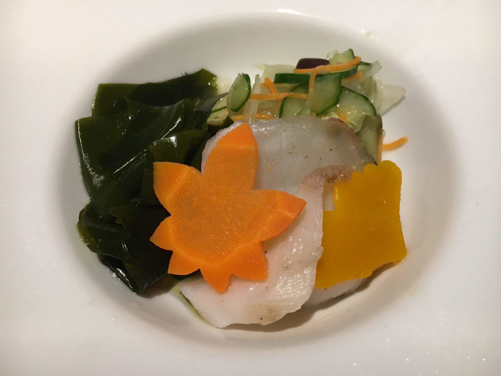 四季彩の宿 ふる里 夕食 蛸と野菜のマリネ