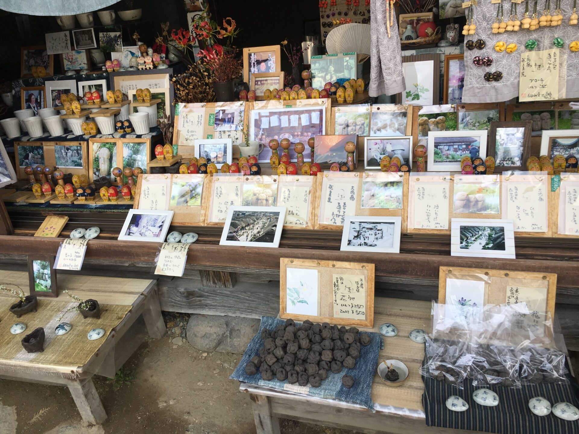 会津観光スポット　大内宿　お店