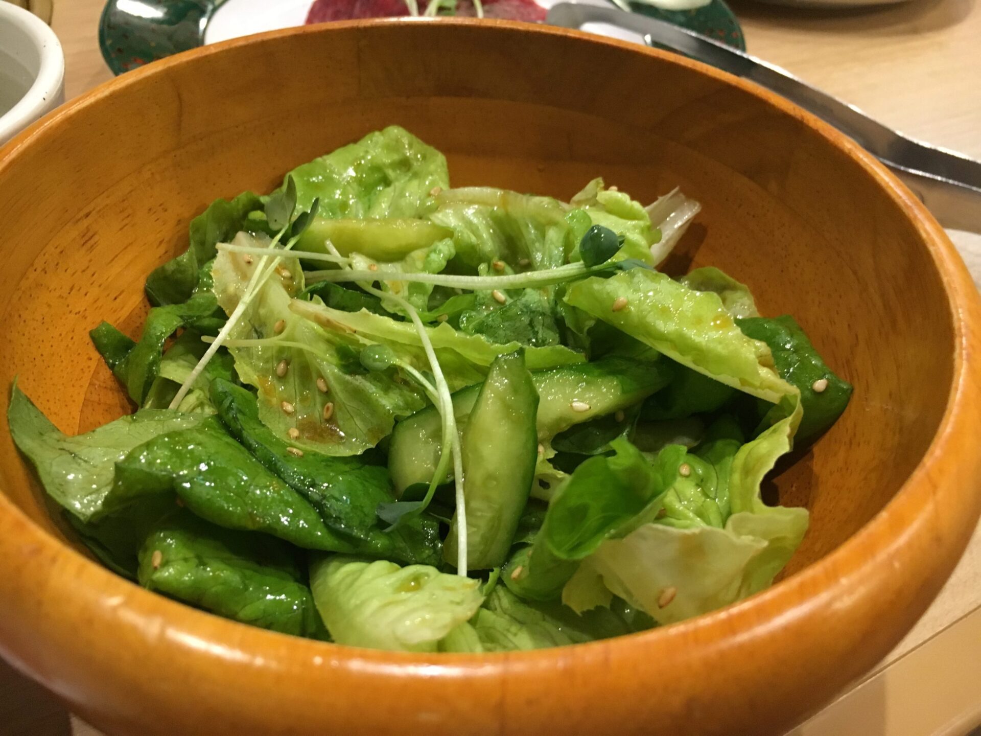 中道 セットのサラダ