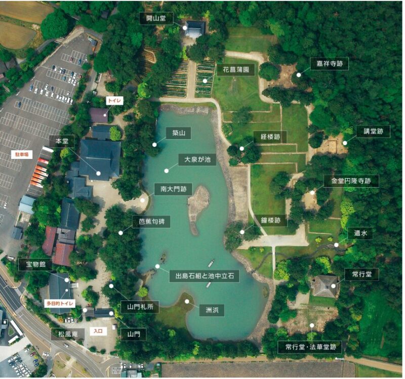 世界遺産平泉 毛越寺 境内案内図