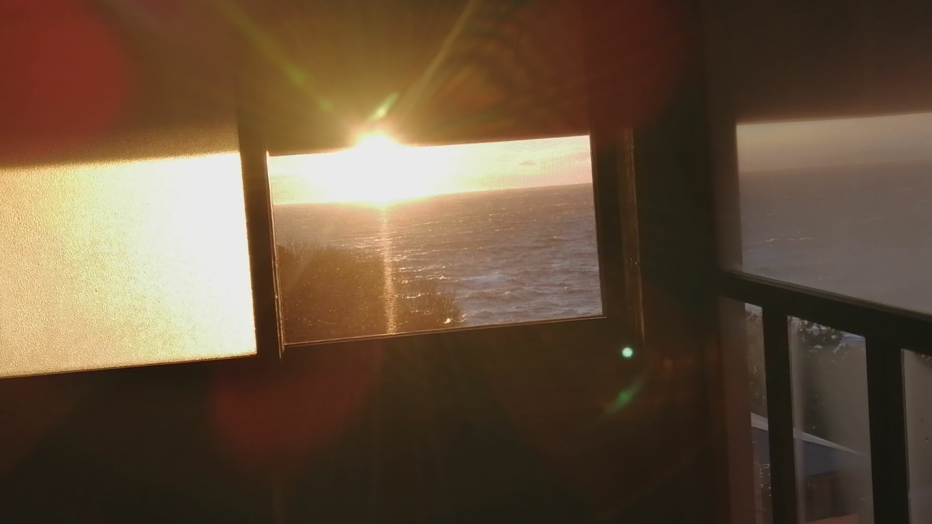 海のホテル いさば 部屋から夕日