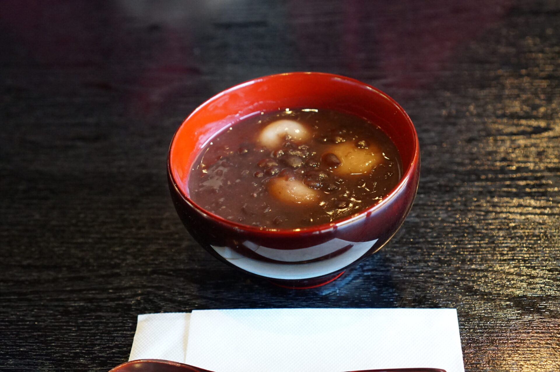 中尊寺 かんざん亭 白玉ぜんざい