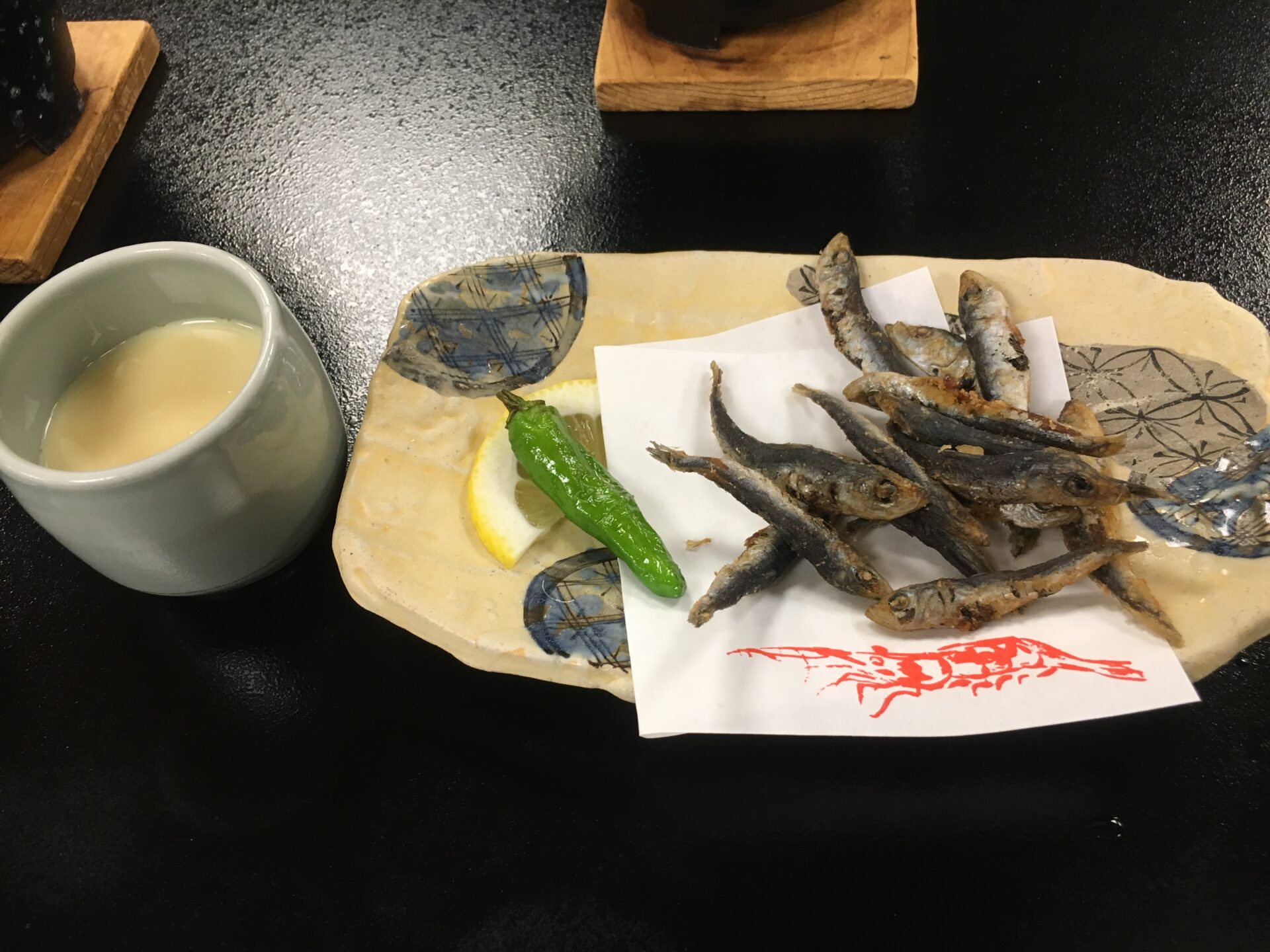 うみあかり 夕食 いわし唐揚げ
