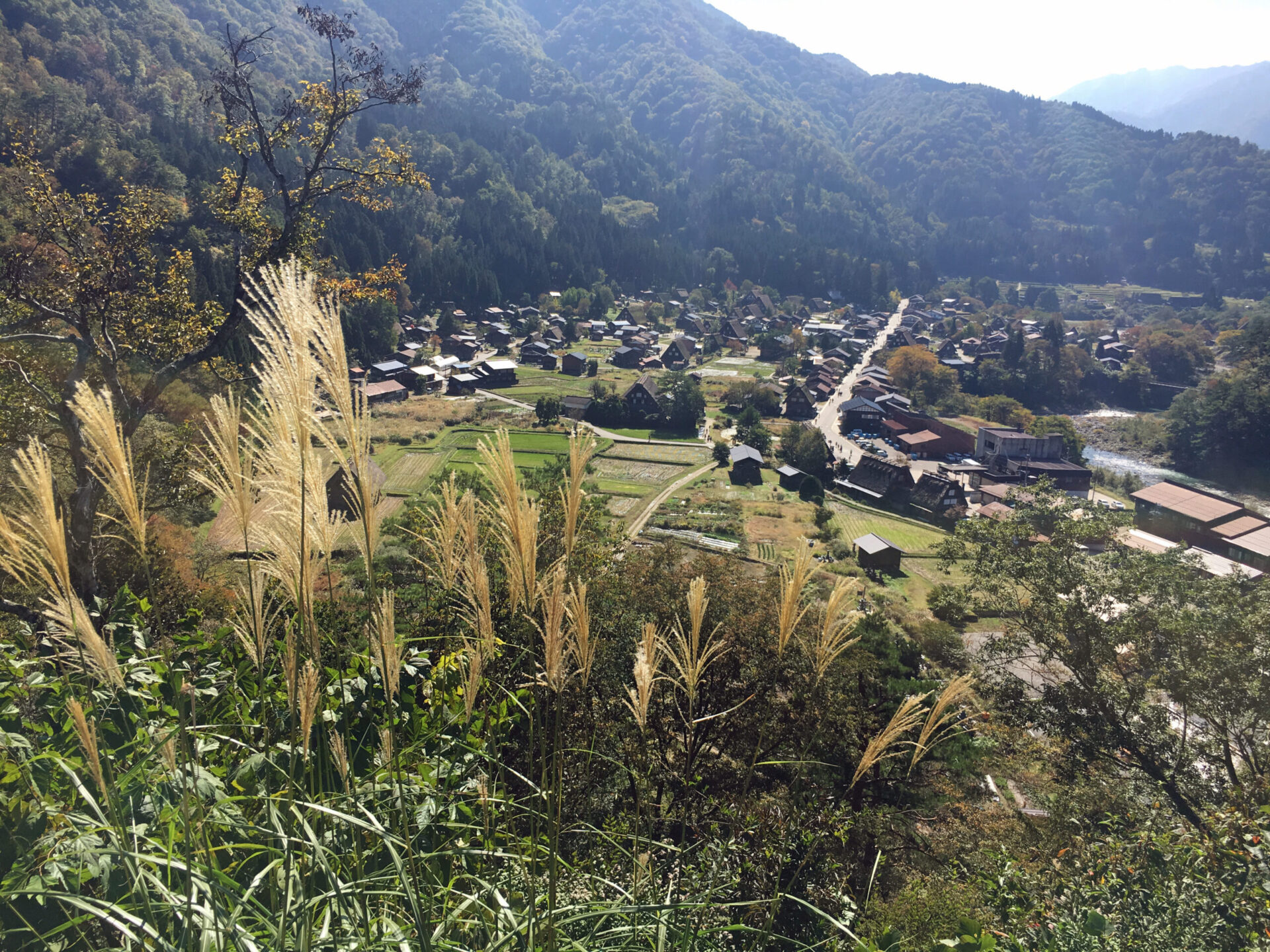 白川郷 荻町城跡展望台 秋の風景