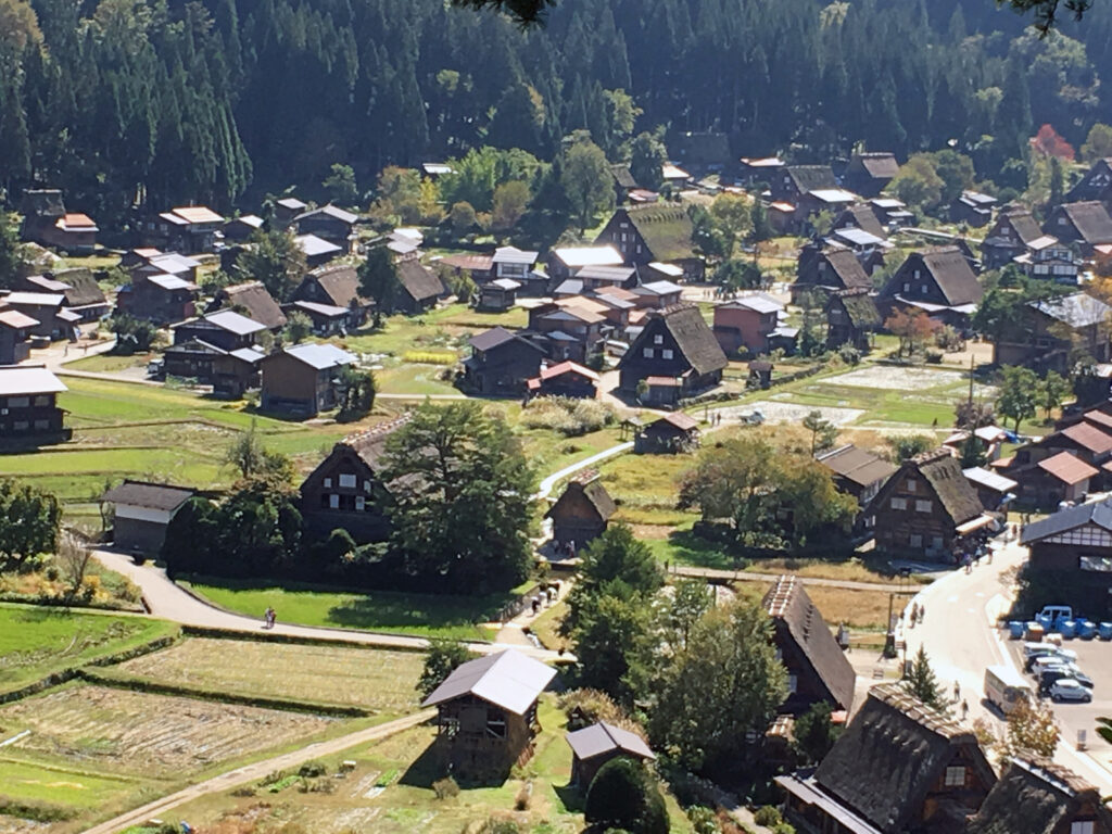 白川郷 荻町城跡展望台からの眺め