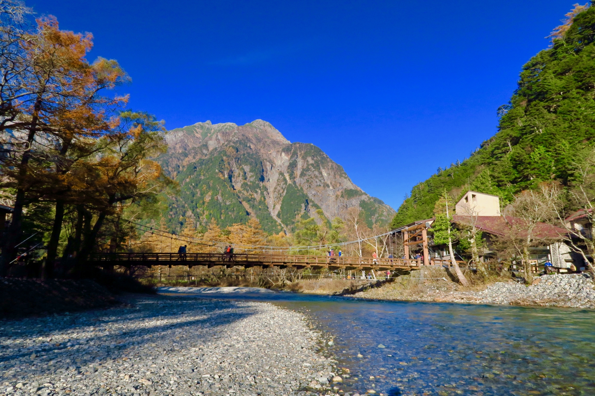 上高地 河童橋 紅葉