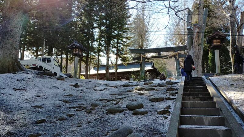 諏訪大社上社前宮 社務所前駐車場