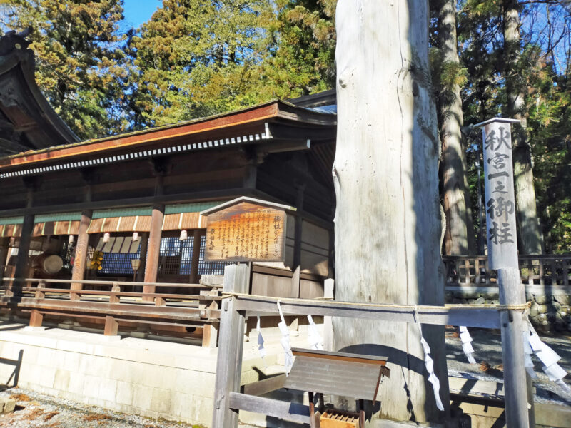 下社秋宮 一之御柱