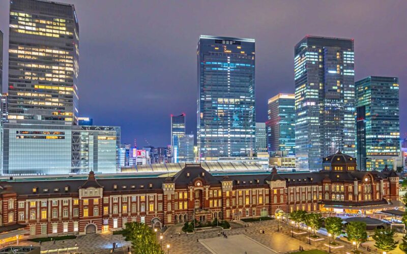 東京駅　駅舎　俯瞰