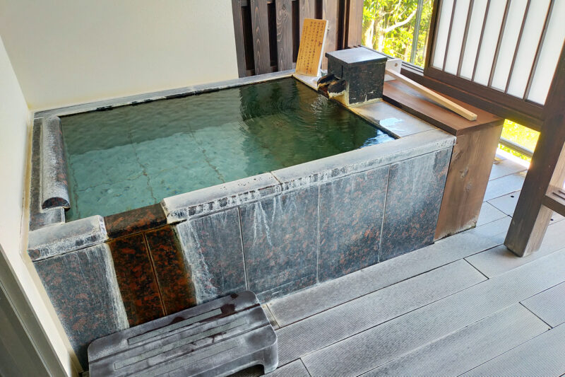 大室の杜 玉翠 蒼空 客室露天風呂