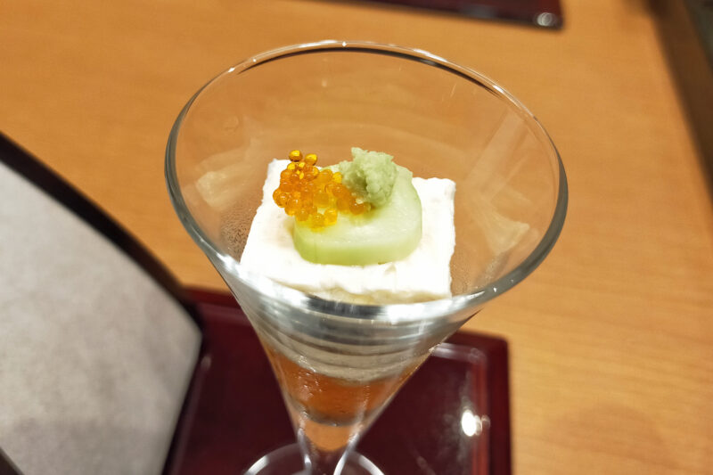 大室の杜 玉翠 前菜 湯葉の煮浸し