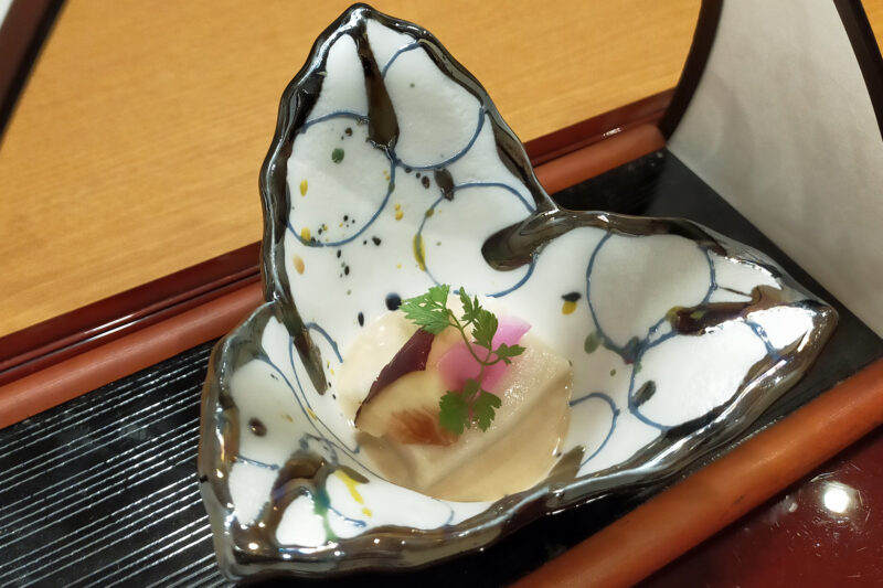 大室の杜 玉翠 先付 無花果豆腐