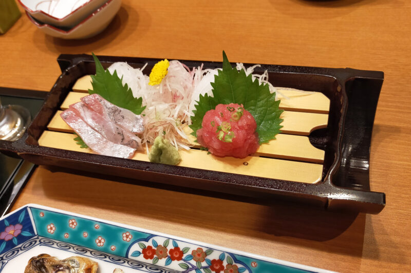 大室の杜 玉翠 朝食 お刺身