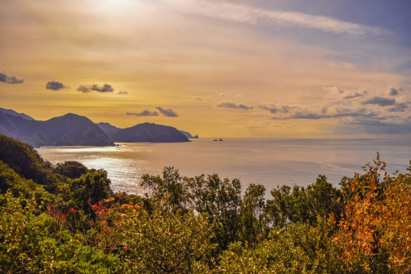 恋人岬　夕焼け