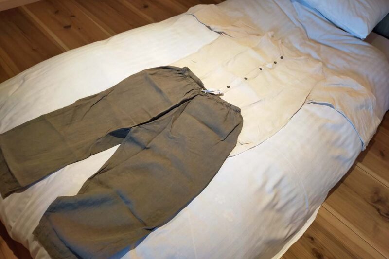 白馬ひふみ　露天風呂付スイート【季】　オリジナル館内着（男性用）