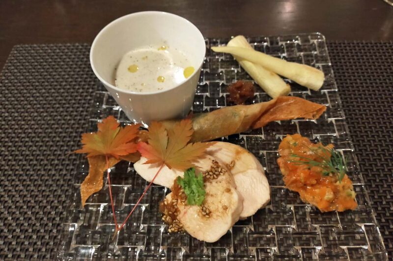 白馬ひふみ　夕食　先付と前妻