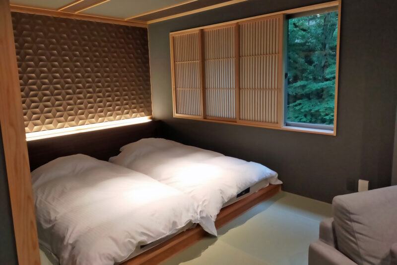 磐梯熱海温泉　守田屋　もみじスイート　ベッドルーム