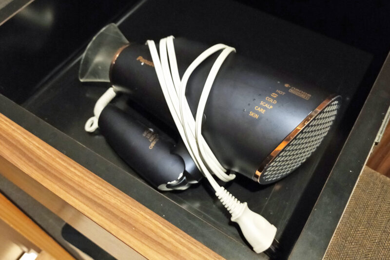 磐梯熱海温泉　守田屋　もみじスイート　洗面所　ドライヤー