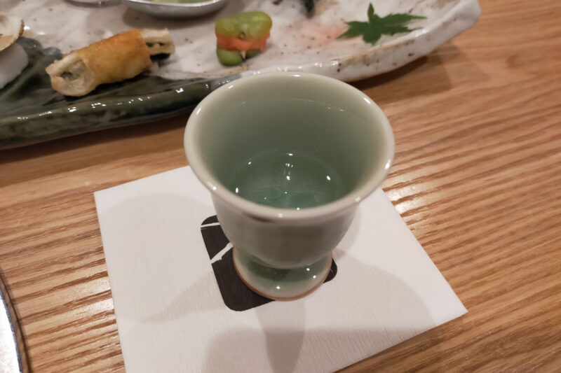 磐梯熱海温泉　守田屋　もみじスイート　夕食　食前酒