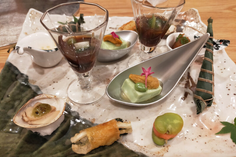 磐梯熱海温泉　守田屋　もみじスイート　夕食　前菜