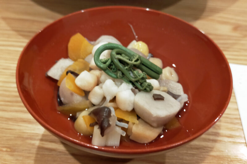 磐梯熱海温泉　守田屋　もみじスイート　夕食　会津郷土料理　こづゆ