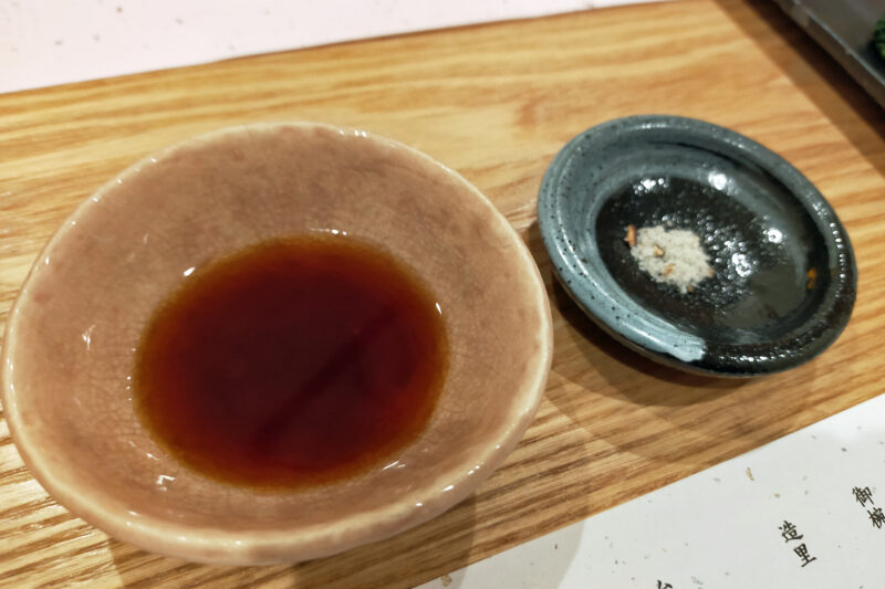 磐梯熱海温泉　守田屋　もみじスイート　夕食　強肴　福島県産牛　石焼ステーキ　ポン酢　塩