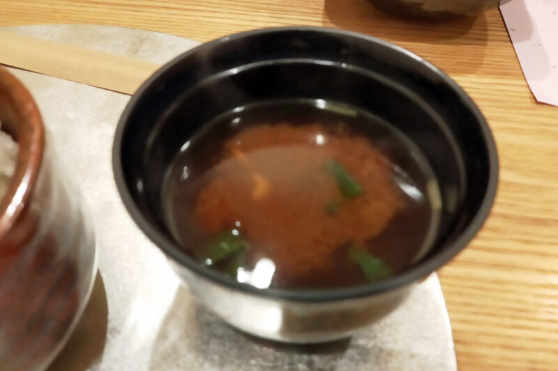 磐梯熱海温泉　守田屋　もみじスイート　夕食　食事　赤出汁