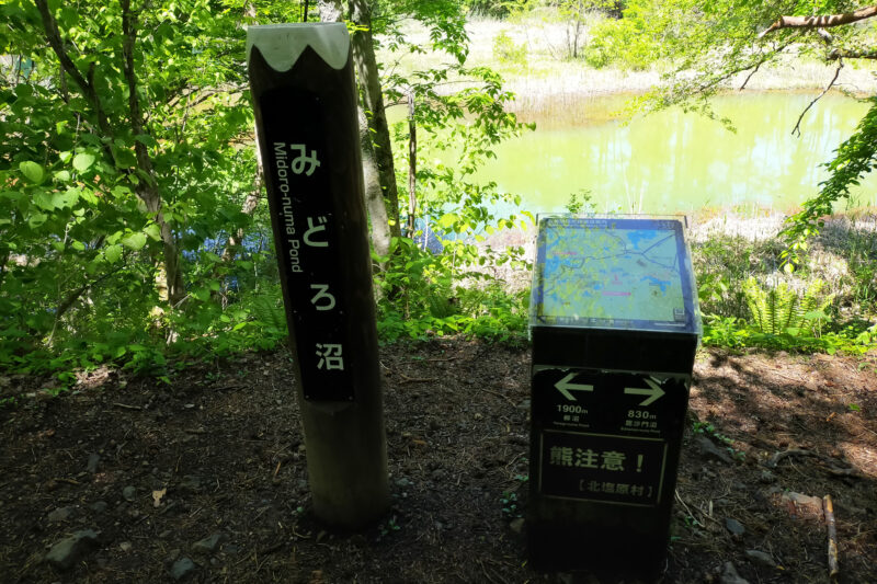 五色沼自然探勝路　みどろ沼