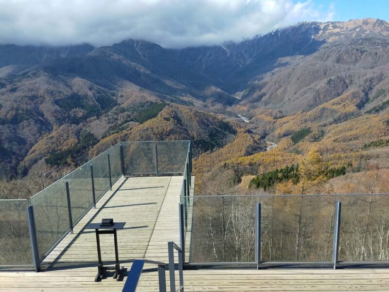 白馬マウンテンハーバー　展望台　紅葉