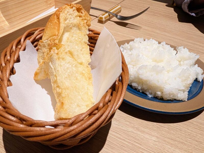 群馬　あらたし　みなかみ　夕食　ごはんとパン