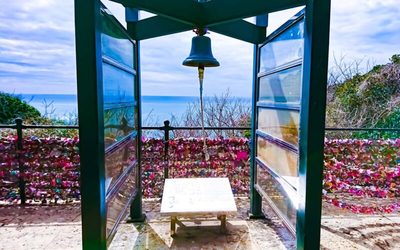 江の島　イルミネーション　龍恋の鐘（恋人の丘）