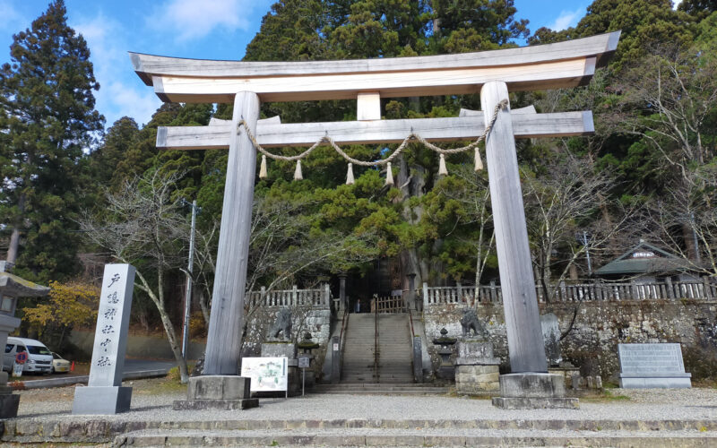 長野　戸隠神社　中社　鳥居