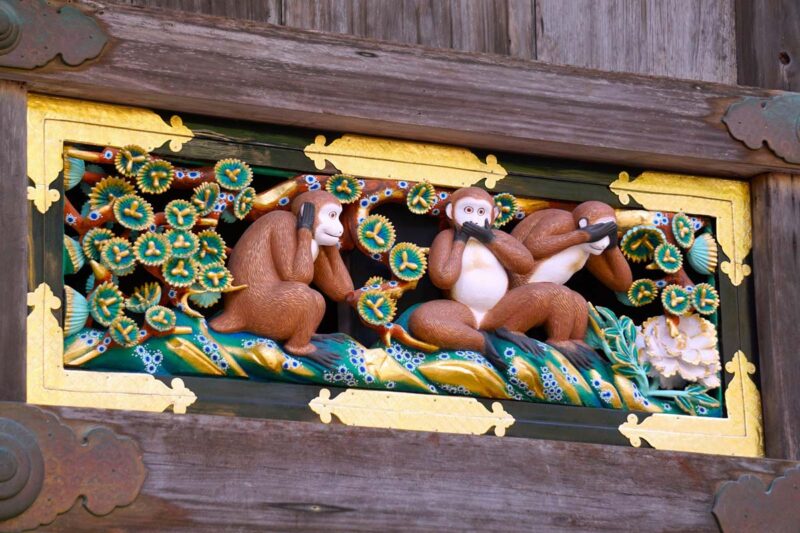 日光 東照宮 三猿(見ざる・言わざる・聞かざる)