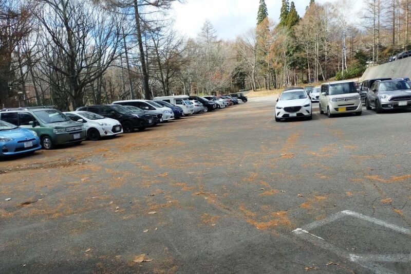 長野　戸隠神社　中社　西側無料駐車場