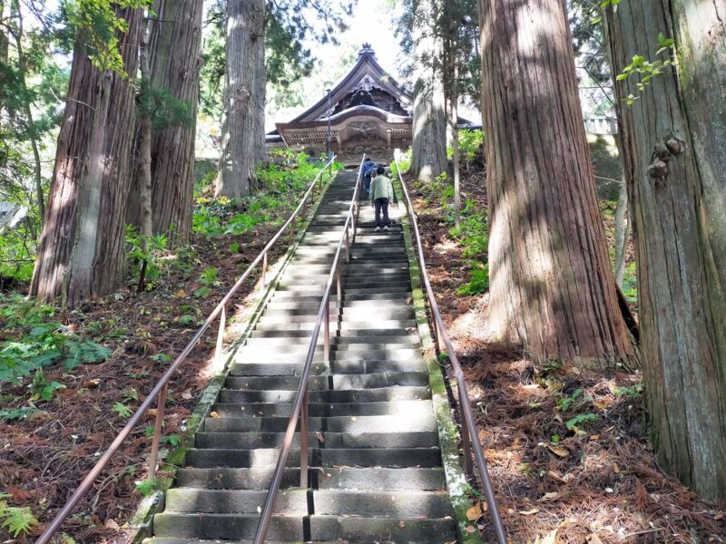 長野　戸隠神社　宝光社　階段