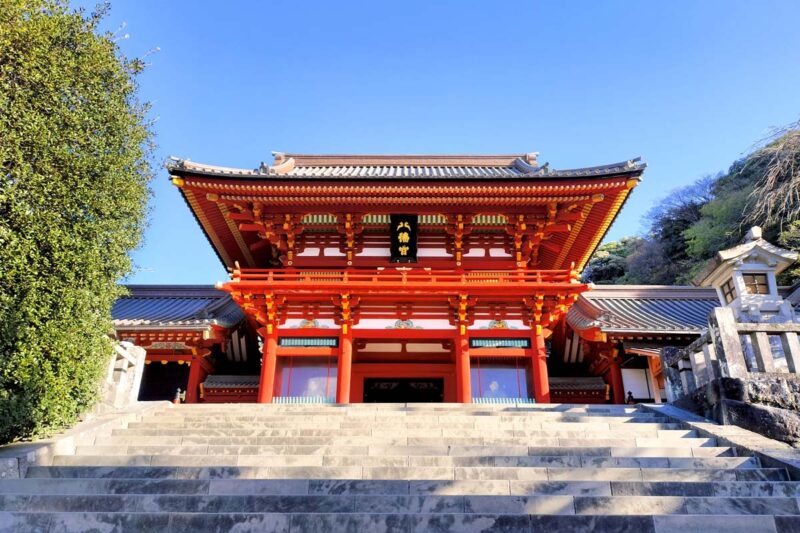 鎌倉 鶴岡八幡宮 大石段と本宮(上宮)