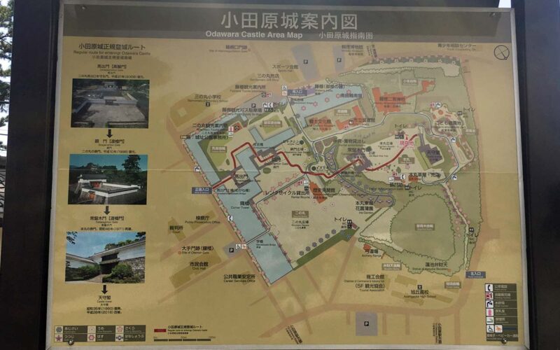 小田原城　案内図