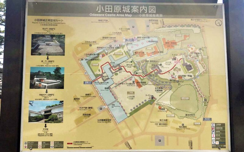小田原城　案内図