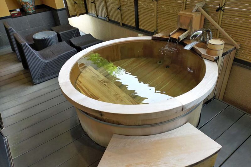 牧水荘土肥館 客室露天風呂