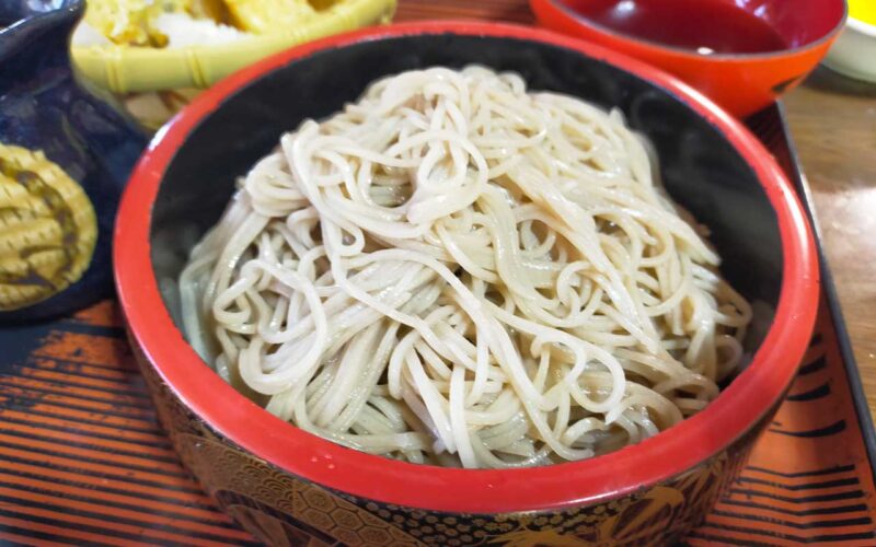 おおほり お蕎麦のアップ